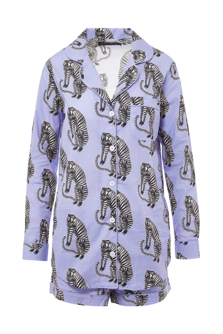 Tiger Print Pajama Set
